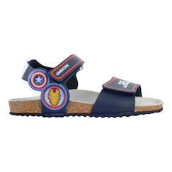 Chaussures-Chaussures garçon 23-38-Sandales en cuir à scratch - Spiderman