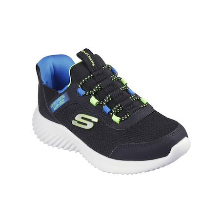 Baskets basses  à lacets Noir bleu lime 5 - vertbaudet enfant 