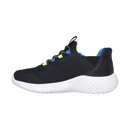 Baskets basses  à lacets Noir bleu lime 2 - vertbaudet enfant 