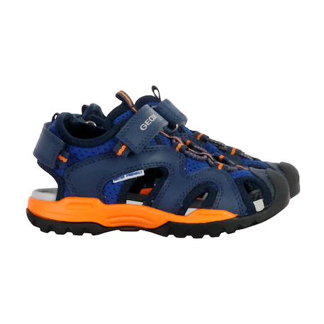 Sandales à scratch Royal orange 3 - vertbaudet enfant 
