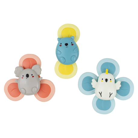 3 spinners sensoriels animaux Blanc 1 - vertbaudet enfant 