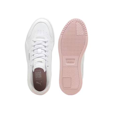 Baskets basses à lacets fille Blanc+Blanc mauve mist 9 - vertbaudet enfant 