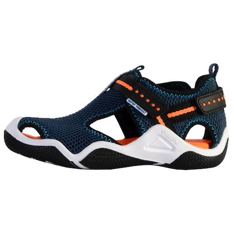 Baskets  à scratch Marine orange 2 - vertbaudet enfant 