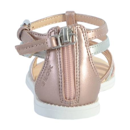 Sandales  vernis  à brides Blanc rose claire+Noir platinium+Rose 15 - vertbaudet enfant 