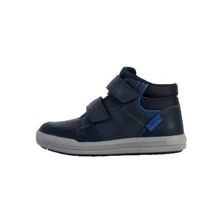 Baskets montantes  à scratch Marine avio+Noir royal 2 - vertbaudet enfant 