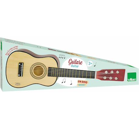 Guitare en bois pour enfant Marron 3 - vertbaudet enfant 