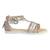 Sandales  vernis  à brides Blanc rose claire+Noir platinium+Rose 13 - vertbaudet enfant 