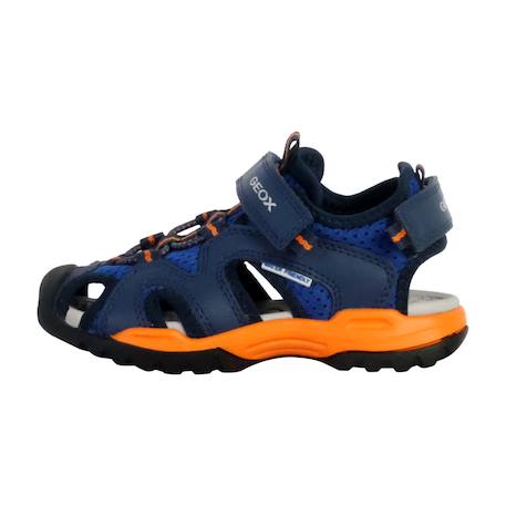 Sandales à scratch Royal orange 2 - vertbaudet enfant 