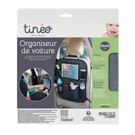 Organiseur de voiture pour bébé Gris 6 - vertbaudet enfant 