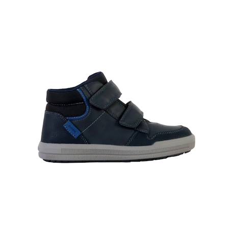 Baskets montantes  à scratch Marine avio+Noir royal 1 - vertbaudet enfant 