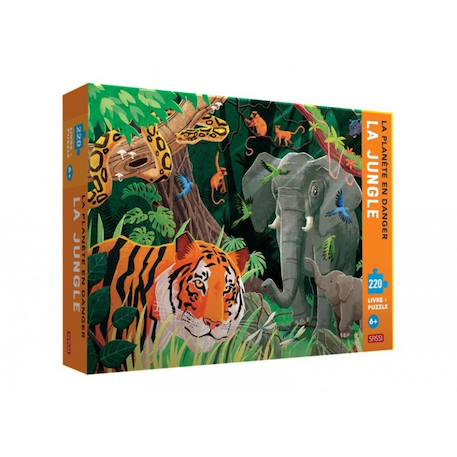 La planète en danger - la jungle Orange 1 - vertbaudet enfant 