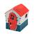 Maisonnette cabane twilight plastique Rouge - blanc - bleu 1 - vertbaudet enfant 
