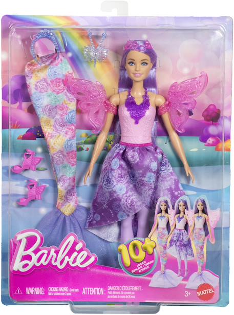 Poupée fantaisie 3 en 1 barbie Multicolore 1 - vertbaudet enfant 