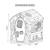 Maisonnette cabane twilight plastique Rouge - blanc - bleu 5 - vertbaudet enfant 