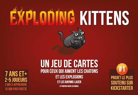 Exploding kittens Jeu de Cartes d'Ambiance Hilarant MULTICOLORE 4 - vertbaudet enfant 
