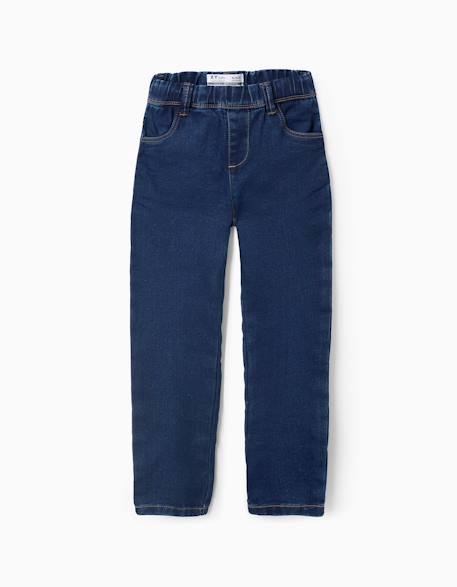 Jegging en denim à taille réglable Bleu+Bleu clair+Bleu foncé 9 - vertbaudet enfant 