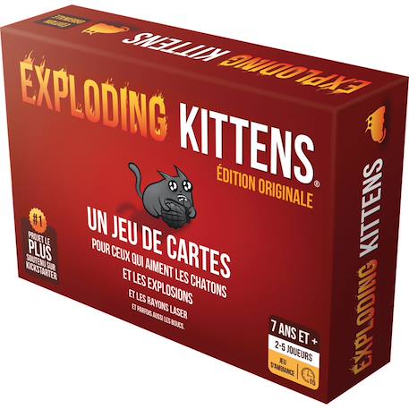 Exploding kittens Jeu de Cartes d'Ambiance Hilarant MULTICOLORE 1 - vertbaudet enfant 