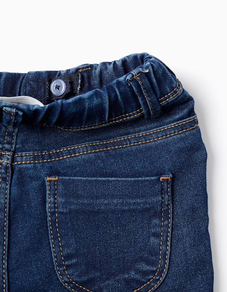Jegging en denim à taille réglable Bleu+Bleu clair+Bleu foncé 11 - vertbaudet enfant 