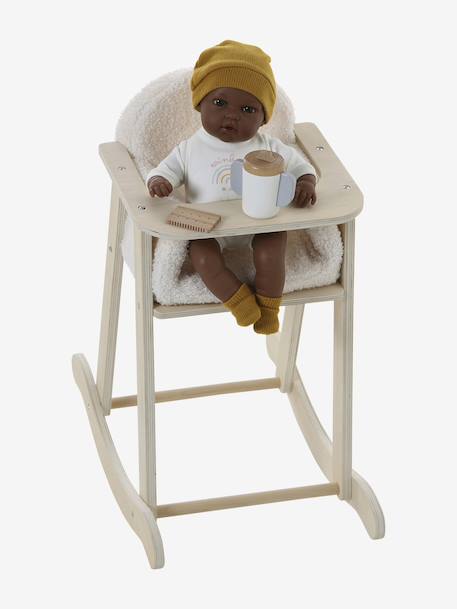 Chaise haute à bascule poupon en bois FSC® bois 3 - vertbaudet enfant 