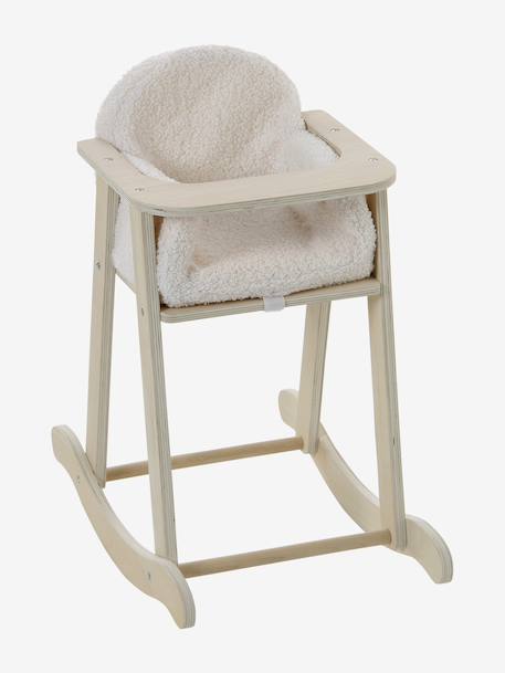 Chaise haute à bascule poupon en bois FSC® bois 2 - vertbaudet enfant 