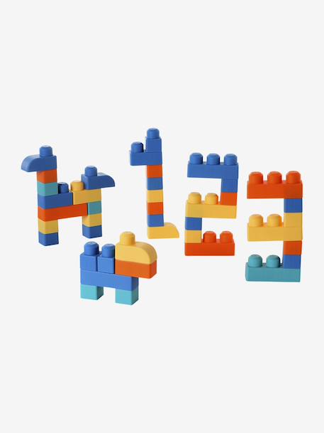 Set de 100 briques de construction en plastique multicolore 2 - vertbaudet enfant 