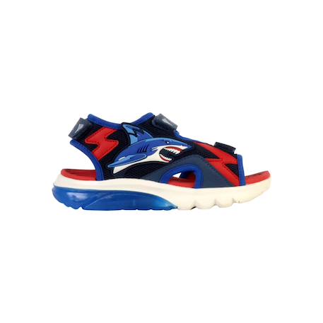 Sandales  à scratch Marine rouge bleu+Noir rouge 1 - vertbaudet enfant 