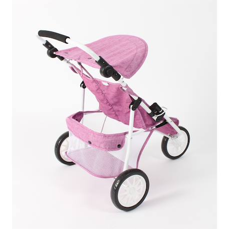 Poussette jogger 3 roues pour poupées jumelles Multicolore 3 - vertbaudet enfant 