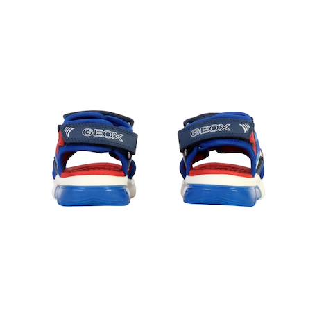 Sandales  à scratch Marine rouge bleu+Noir rouge 4 - vertbaudet enfant 