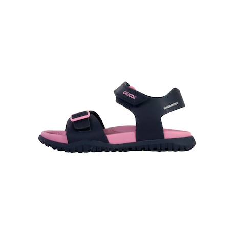 Sandales  à scratch Navy fuchsia+Rose sombre lilac clair 2 - vertbaudet enfant 
