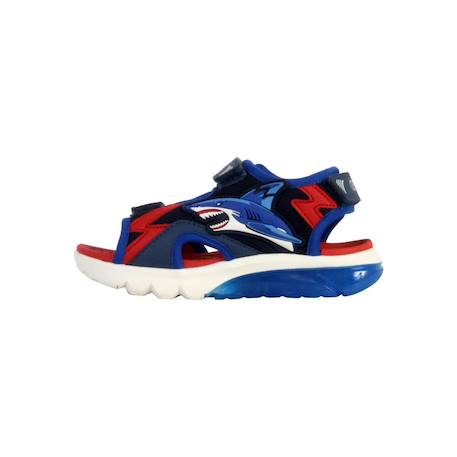 Sandales  à scratch Marine rouge bleu+Noir rouge 2 - vertbaudet enfant 