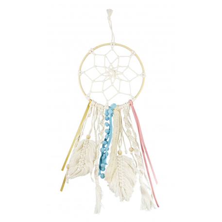 Kit créatif - attrape-rêves macramé Rose 3 - vertbaudet enfant 