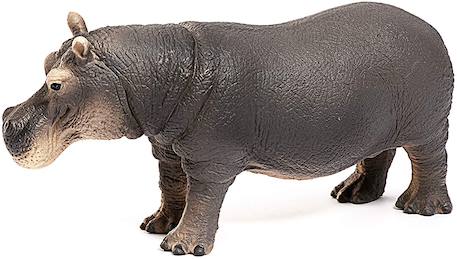 Figurine hippopotame Gris 4 - vertbaudet enfant 