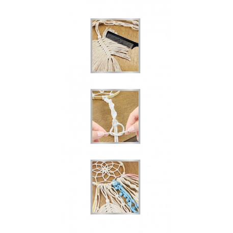 Kit créatif - attrape-rêves macramé Rose 5 - vertbaudet enfant 