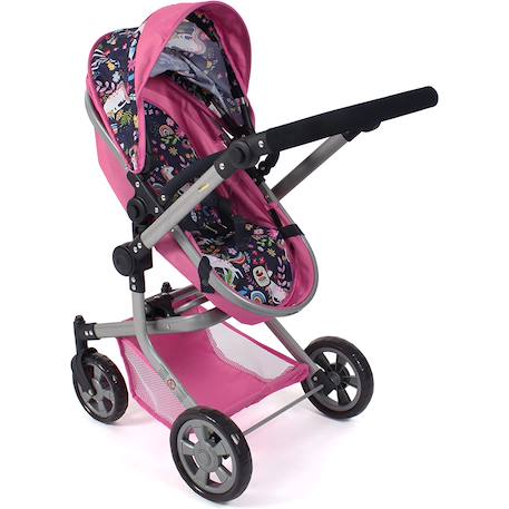Poussette combinée 2 en 1 mika licorne pour poupée Rose 3 - vertbaudet enfant 