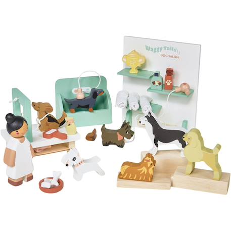 Set salon de toilettage pour chiens waggy tails Multicolore 1 - vertbaudet enfant 
