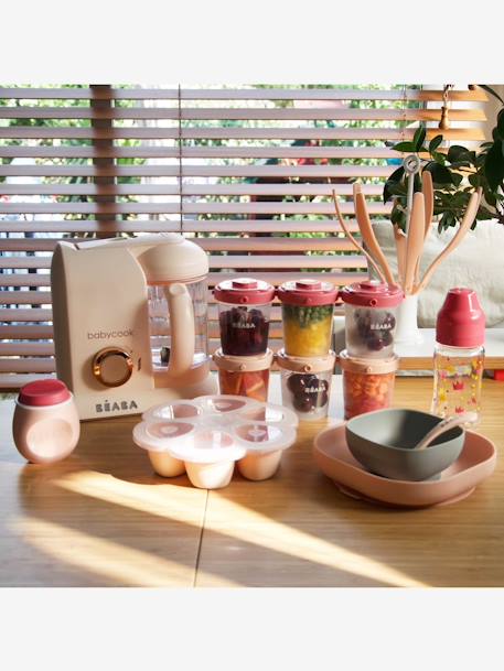 Assiette silicone avec ventouse bleu+rose+vert 10 - vertbaudet enfant 