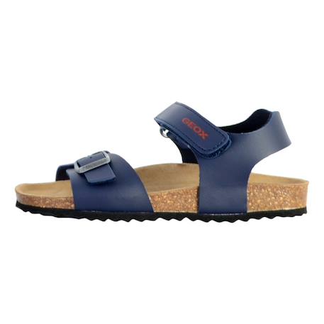 Sandales en cuir  à scratch Gris foncé+Kaki+Marine+Marine rouge+Navy orange sombre 14 - vertbaudet enfant 