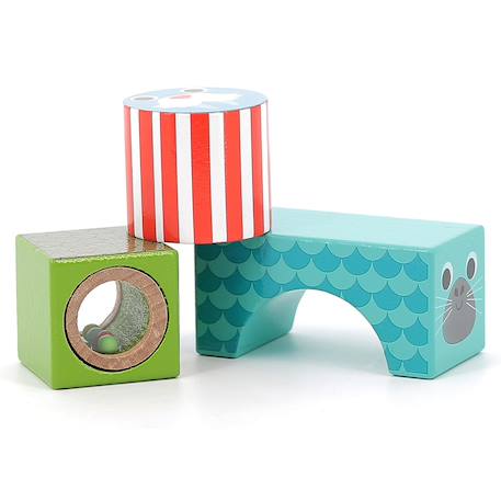 Cubes sonores de la mer Bleu 6 - vertbaudet enfant 