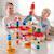 Circuit à Billes en Bois Super spiral 129 Pièces Beige 2 - vertbaudet enfant 