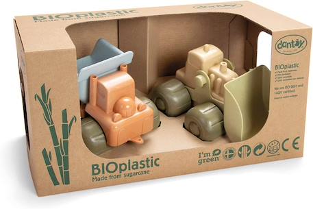 Véhicules de construction en bioplastique Vert 2 - vertbaudet enfant 
