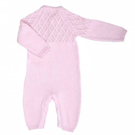 Combinaison bébé en tricot de coton bio loan Rose 2 - vertbaudet enfant 