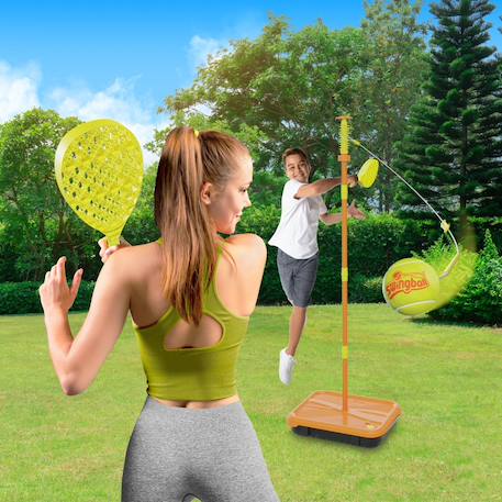 Jeu de balle swingball toutes surfaces tournament métal Orange - jaune 2 - vertbaudet enfant 