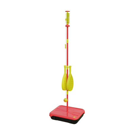 Jeu de balle swingball toutes surfaces classic métal Rouge - jaune 1 - vertbaudet enfant 