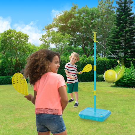 Pack jeux 1er âge swingball 3en1 toutes surfaces  métal Bleu - noir - orange - jaune 5 - vertbaudet enfant 