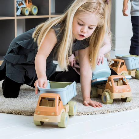 Camion benne en bioplastique - sans emballage Orange 5 - vertbaudet enfant 