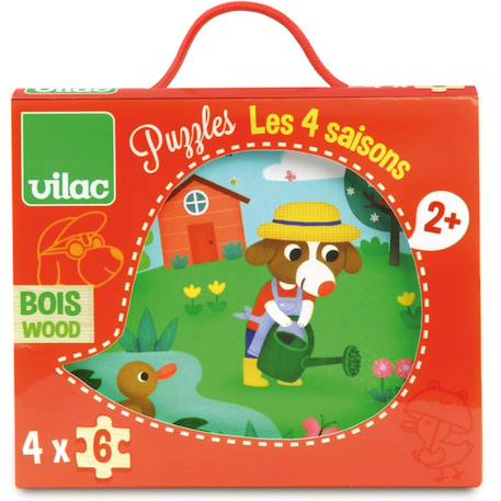 Puzzles des 4 saisons Orange 1 - vertbaudet enfant 