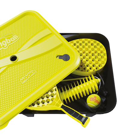 Jeu de balle swingball toutes surfaces pro métal Noir - jaune 3 - vertbaudet enfant 