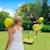 Jeu de balle swingball toutes surfaces pro métal Noir - jaune 2 - vertbaudet enfant 