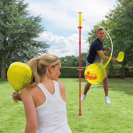 Jeu de balle swingball classic métal Rouge - jaune 2 - vertbaudet enfant 
