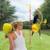 Jeu de balle swingball classic métal Rouge - jaune 2 - vertbaudet enfant 